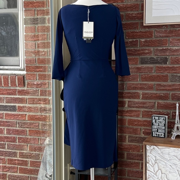 Chiara Boni La Petite Robe Florian Side Ruffle Dress 8 - Picture 8 of 10